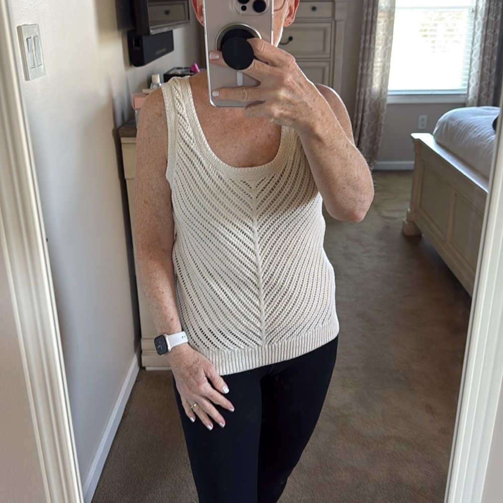 Simply Vera Vera Wang Crocheted Tank Top